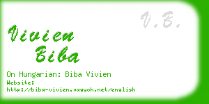 vivien biba business card